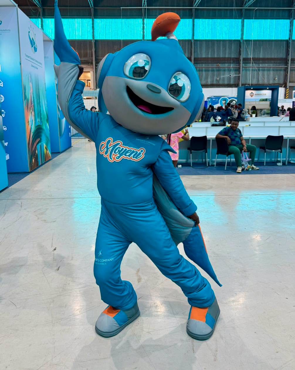 Moyeni dancing at an ACSA event