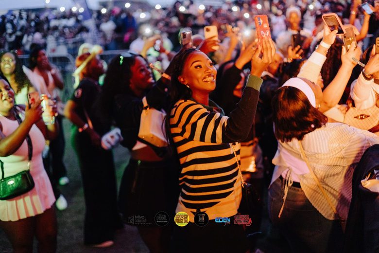 The crowd at a George Musical Festival night show